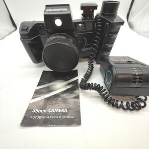 Olympia DL2000 35mm Film Camera with Flash, Lens & Motor Drive‎ - Vintage tested
